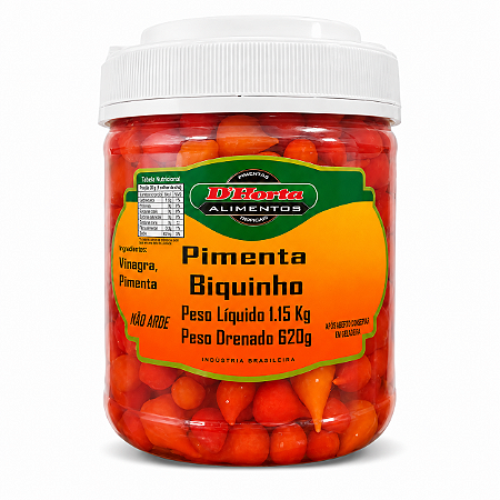 Pimenta Biquinho Vermelha D’Horta – Conserva Premium 1,15kg