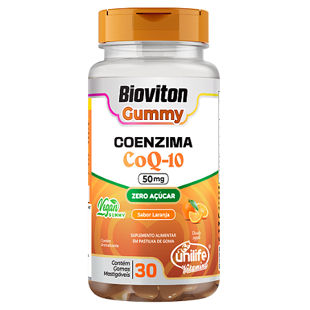 Coenzima Q10 Gummy Unilife – Energia, Coração Saudável e Zero Açúcar!