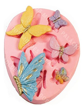 Molde De Silicone: Borboletas Diversas