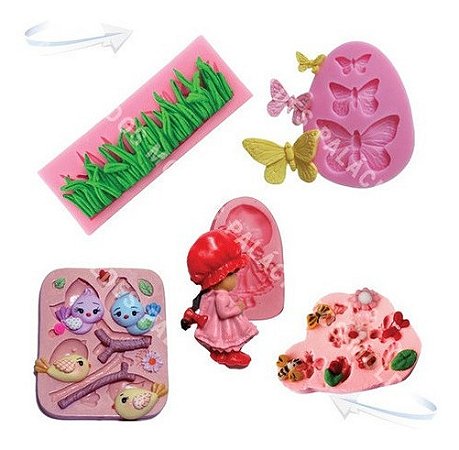 Kit: Molde De Silicone Camponesa