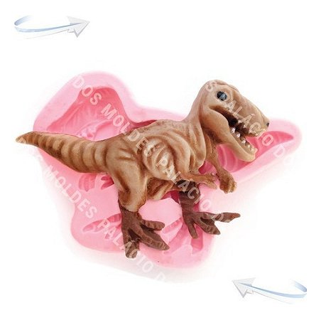 Molde De Silicone: Dinossauro T-Rex - 5,3 x 7,5 cm