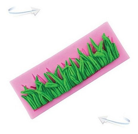Molde De Silicone: Grama - 12,4 x 4,3 cm