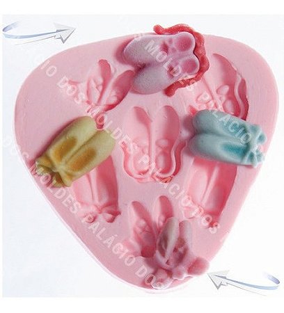 Molde De Silicone: Sapatilhas Diversas de Bailarina