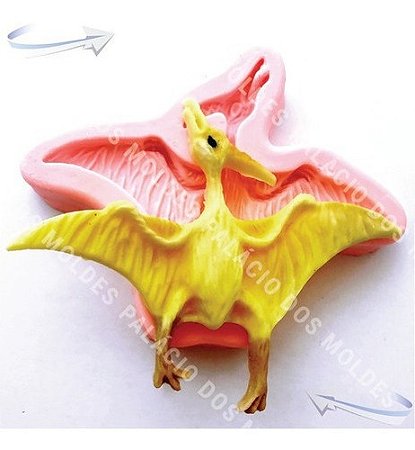 Molde De Silicone: Dinossauro Pterodátilo - 5,5 x 7,5 cm