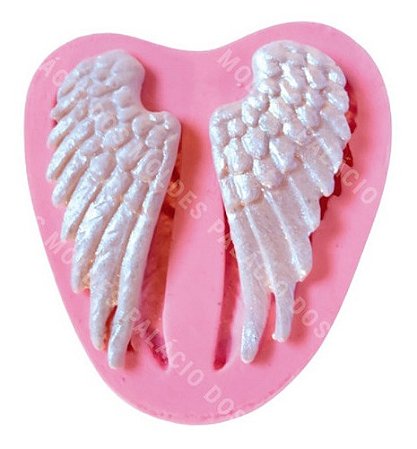 Molde De Silicone: Asas de Anjos - 5,5 x 2,5 cm