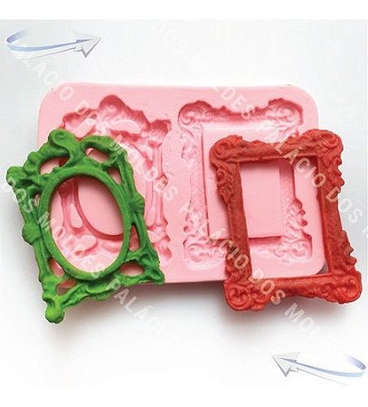 Molde De Silicone: Molduras Porta Retrato Retrô