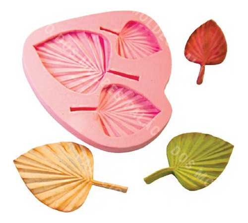 Molde De Silicone: Folhas de Palma