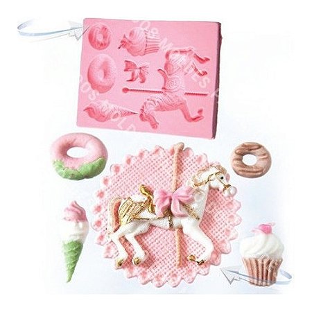Molde De Silicone: Carrossel
