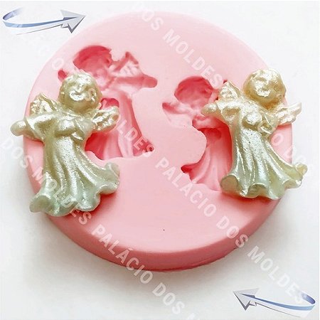 Molde De Silicone: Anjinhos - 2,5 x 2,5 cm