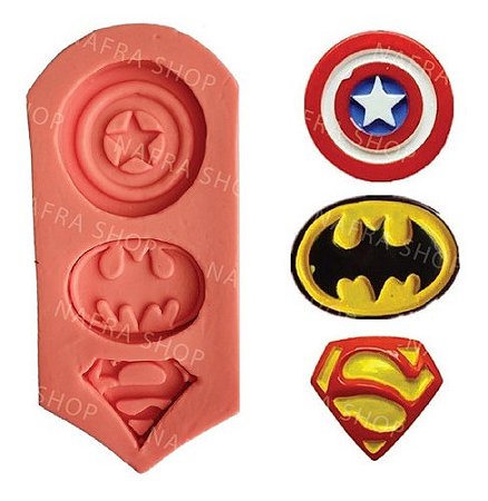 Molde De Silicone: Super Heróis