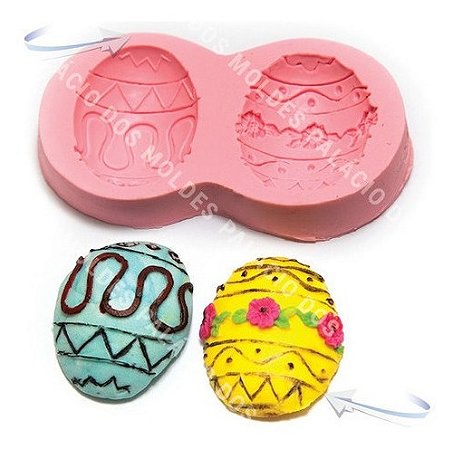 Molde De Silicone: Ovos de Páscoa