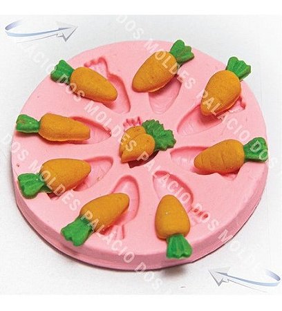 Molde De Silicone: Cenouras Variadas