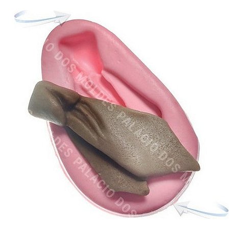 Molde De Silicone: Gravata - 5,0 x 2,5 cm