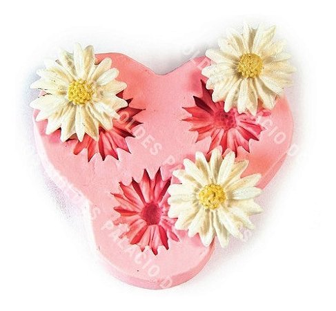 Molde de Silicone: Margaridas