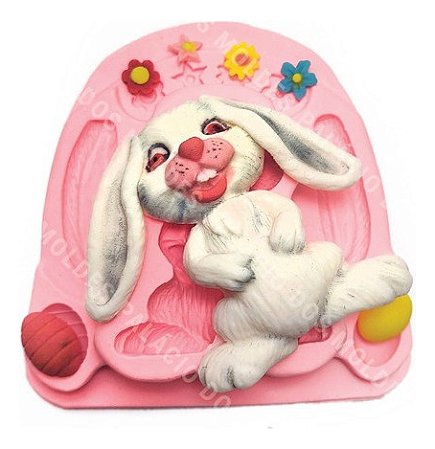 Molde de Silicone: Coelhinho da Páscoa e Itens diversos