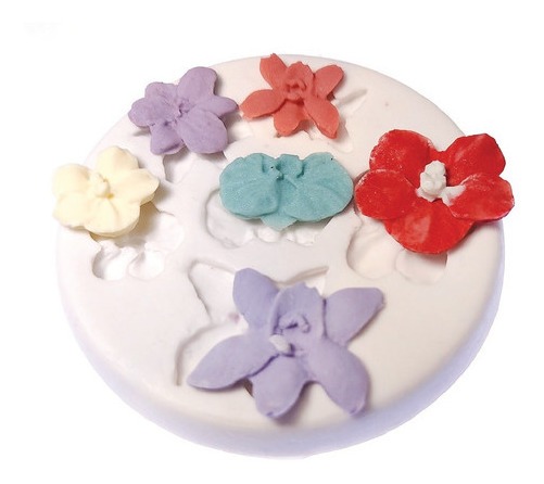 Molde De Silicone: Orquídeas Diversas