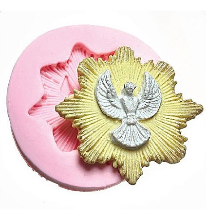 Molde De Silicone: Pomba Branca - 5,0 cm