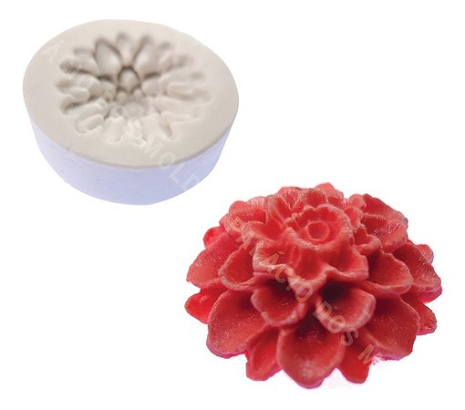 Molde De Silicone: Flor Cravo - 3,5 cm