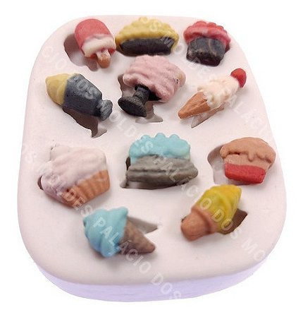 Molde De Silicone: Mini Doces Diversos