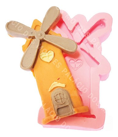 Molde De Silicone: Moinho de Ventos - 6,3 x 2,7 cm