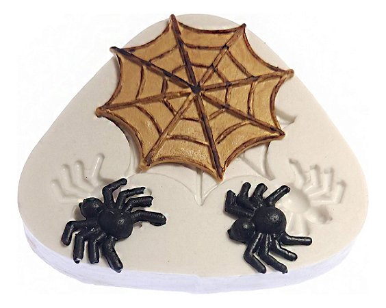 Molde De Silicone: Teia e Aranhas