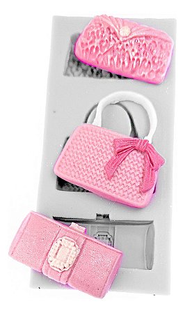 Molde De Silicone: Bolsas da Barbie