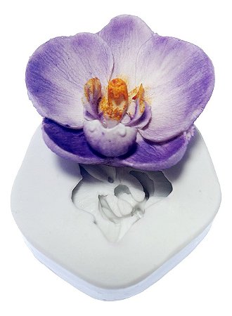 Molde De Silicone: Orquídea 3D - 5,0 cm