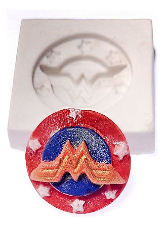 Molde De Silicone: Mulher Maravilha - 4,0 cm