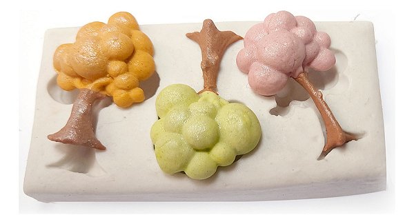 Molde De Silicone: 3 árvores
