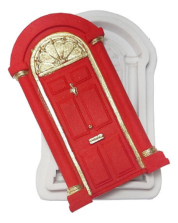 Molde De Silicone: Porta Ornamentada - 11,0 x 7,0 cm