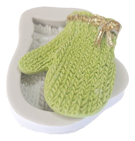 Molde De Silicone: Luva de Crochê - 5,7 x 4,0 cm