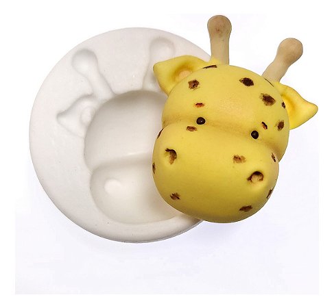 Molde de Silicone: Girafa - 4,5 x 3,8 cm