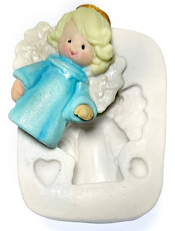 Molde De Silicone: Anjinho e corações