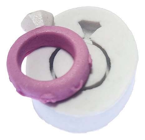 Molde De Silicone: Anel de Diamante - 3,5 x 2,5 cm