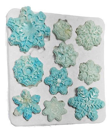 Molde De Silicone: Flocos de Neve