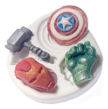 Molde De Silicone: Super Heróis Marvel