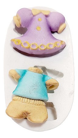 Molde De Silicone: Roupinhas de Bebê