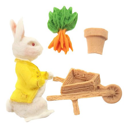 Molde De Silicone: Coelho com Carriola