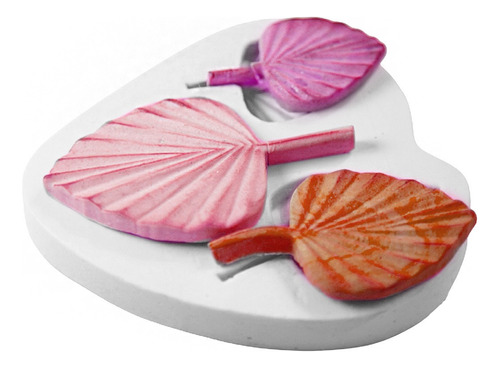 Molde De Silicone: Folhas de Palma