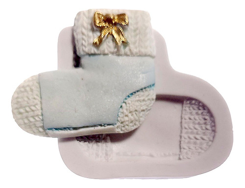Molde De Silicone: Meia de Bebê - 4,5 x 5,5 cm