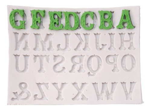 Molde De Silicone: Letras Vintage