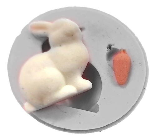 Molde De Silicone: Coelho e Cenoura