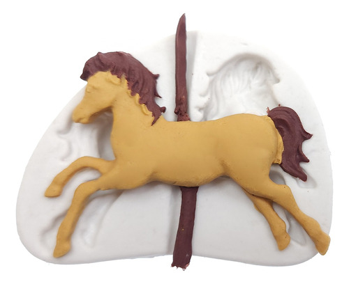 Molde De Silicone: Cavalinho - 6,0 x 7,5 cm