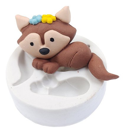 Molde de Silicone: Raposa - 3,5 x 7,5 cm
