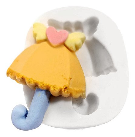Molde de Silicone: Guarda-Chuva - 4,5 x 4,0 cm