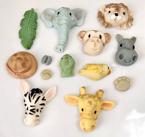 Molde de Silicone: Animais do Safari