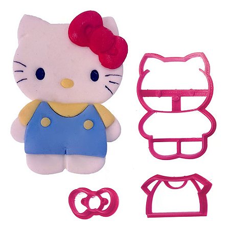 Cortador de Biscoito: Hello Kitty - 6,5 x 4,5 cm