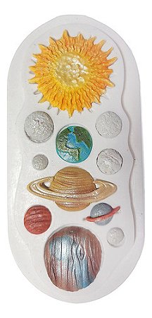 Molde de Silicone: Sistema Solar