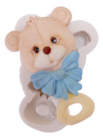 Molde de Silicone: Chocalho de Urso 8,0 x 5,0 cm