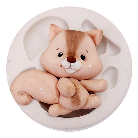 Molde De Silicone: Raposinha - 5,0 x 4,8 cm